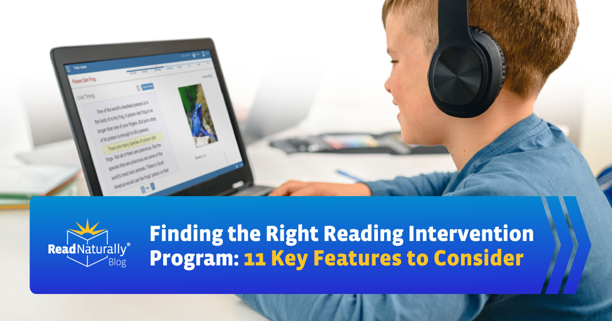 Finding the Right Reading Intervention Program